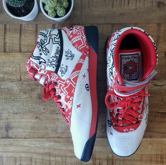 🌶 RARE! 2013 Keith Haring x Reebok Part 2 Hi Top - Picture 6 of 16